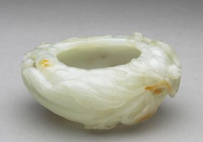 图片[2]-Jade water holder in the shape of a Buddha’s hand citron, Qing dynasty (1644-1911)-China Archive